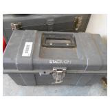 Plastic Tool Box w/ assorted items