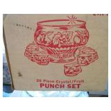 Crystal punch bowl