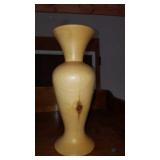 Vase made out of turned wood