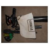 Toro leaf blower with bag (electric) and featherli