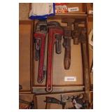 Lot of 6 Adjustable Pipe Wrenches