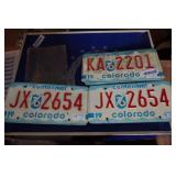 2 sets -  license plates