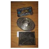 Belt buckles, copper bracelet