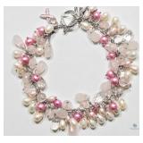 St.Sil Quartz Pearls Braclet