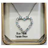 St. Sil Blue Topaz Pendant