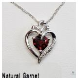 St. Sil Natural Garnet Necklace