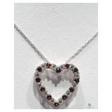 St. Sil Garnet Cubic Zirconia Pendant