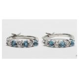 St. Sil Blue Topaz Earrings