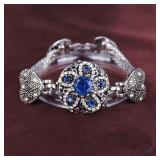 Sapphire 18K Gold Plated German Silver Fashion Bra