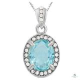 Beautiful ! Created baby swiss blue topaz & flawle