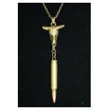 Brass Steer Necklace