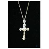 Silver Necklace with Cross