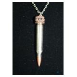Square top Nickel Bullet Necklace