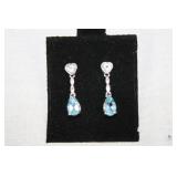 Baby Swiss Blue Topaz & Aquamarine Sterling Silver