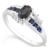 Black Sapphire  Ring