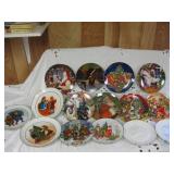 Lot of 15 Avon Christmas Plates