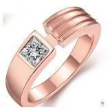 18K Rose Gold over German Silver