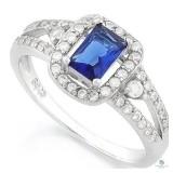 Sapphire and Diamond Ring