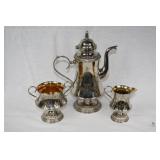 3 Piece Silver Plate Coffee Set - Carl Keijzer & C