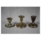 3 Short Candle Stick Holder