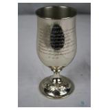 Towle Sterling inscribed wine glass