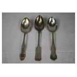 Lot of Three Assorted Serving Spoons