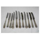 Lot of 11 Vintage Silver Plate Table Knives