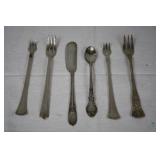 Lot of Vintage Silver Plate Cocktail Forks (4), Sp