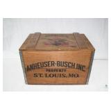 Reproduction Anheuser-Busch Wooden Beer Crate