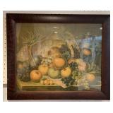 Framed James Lee print Assorted Fruits No. 2