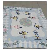 Birdhouse quilt & 2 pillows