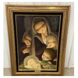 Framed Duccio print Holy Night