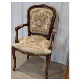Beautiful tapestry upholstered arm chair