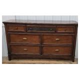 7 drawer dresser. 66"Lx38"Tx18"D