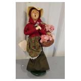 Byers Choice - flower vendor - lady with baskets