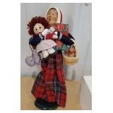 Byers Choice - adult Shopper - with doll in arms