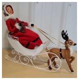 Byers Choice - lady in Sleigh with deer