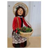 Byers Choice - cries of London woman with Holly