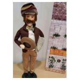 Byers Choice - male cap seller - signed