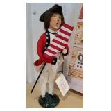 Byers Choice - flag bearer