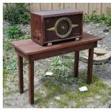 Rica radio and end table.