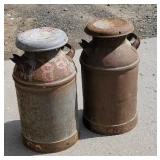 2 milk cans.