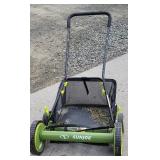 Reel mower.