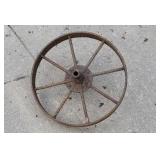 Iron wheel.
