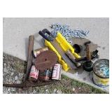 Box lot misc. Beer cans are empty thanks to Pat.