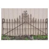 2 piece Wrought iron entry gates. 8