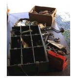 Tote with contents, box with new hardware,