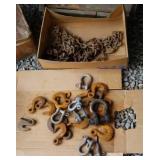 Clevises, hooks and Chain pieces.