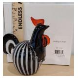 Lenox - glass chicken striking in stripes