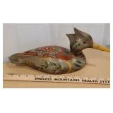 Beautiful wooden decoy dock with glass eyes